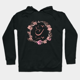 Letter Taa - Rose Pink Initial Monogram - Letter ت Hoodie